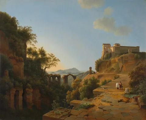 Joseph August Knip, The Gulf of Naples with the Island of Ischia in the Distance