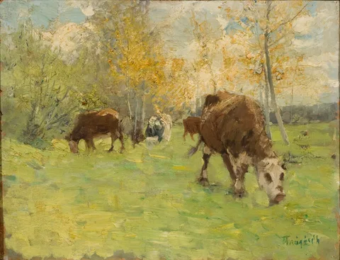Carl Trägårdh, Landskap med kor
