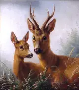 Johannes Deiker, Two deer