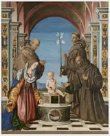 Bernardino Zaganelli, Virgin and Saints Adoring the Christ Child
