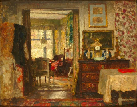 Victor Gilsoul, Interior, the studio of the painter Albert Roelofs in Scheveningen