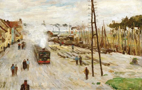 Victor Gilsoul, The tram engine at Nieuwpoort