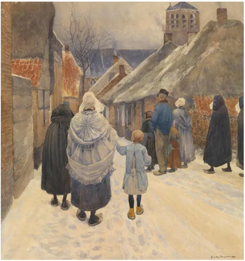Frans van Leemputten, Sunday morning in winter