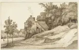 Jacob Esselens, Boerderij met trapgevel aan de rand van een bos