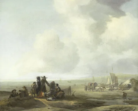 Jacob Esselens, View of the beach