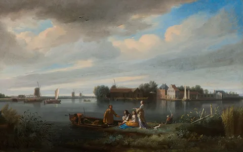 Jacob Esselens, Amstel inlet 'De Omval' near Amsterdam