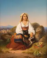 Konstantin Cretius, Country girl of the Roman Campagna