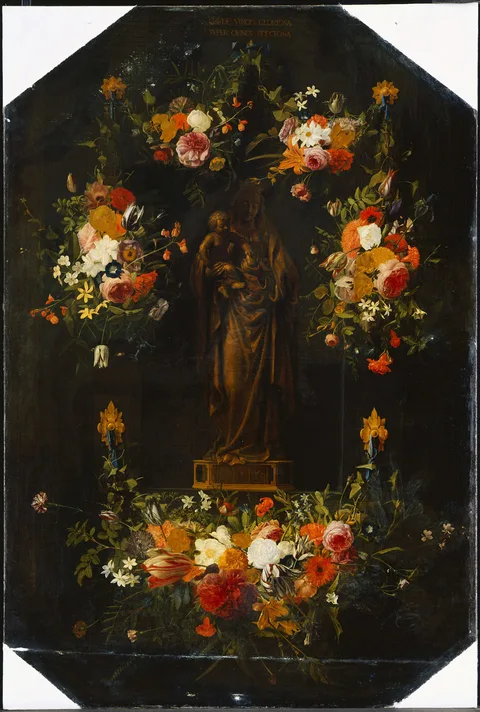 Jan Anton van der Baren, Statue of Mary in a Garland