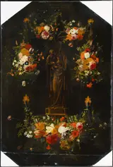 Jan Anton van der Baren, Statue of Mary in a Garland