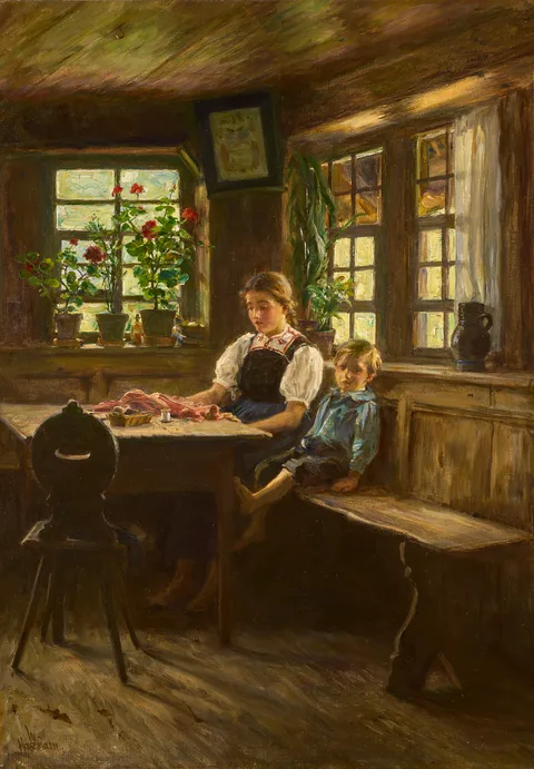 Wilhelm Hasemann, In God’s Corner (The Family Shrine)