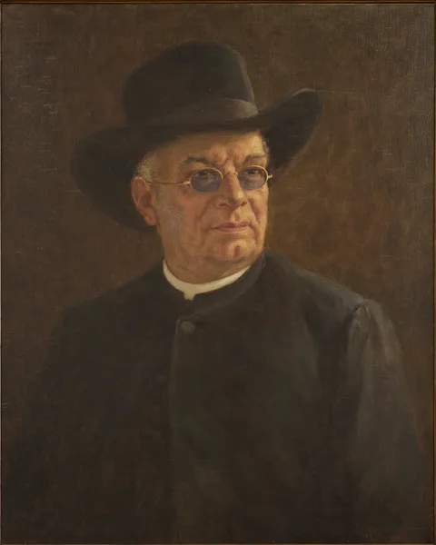 Wilhelm Hasemann, Portrait of the Clergyman Heinrich Hansjakob