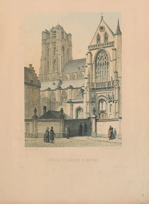 François Stroobant, De Sint-Jacobskerk, Antwerpen