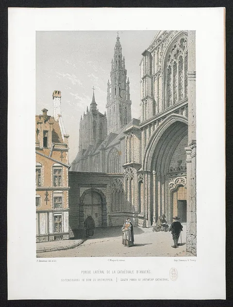 François Stroobant, Het zuidelijke portaal van de kathedraal van Antwerpen