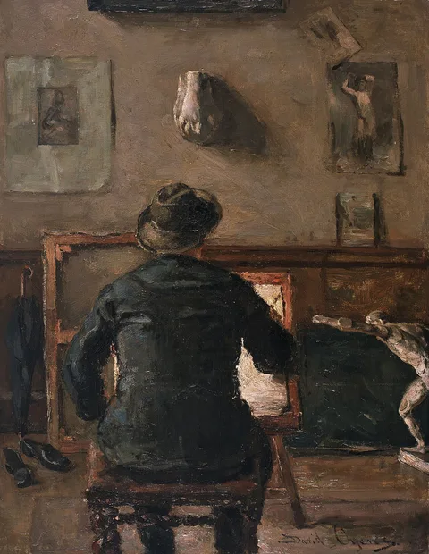 David Oyens, The Artist in his Studio