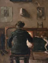 David Oyens, The Artist in his Studio