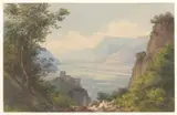 Charles William Meredith van de Velde, Gezicht op de vallei van Meran in Tirol
