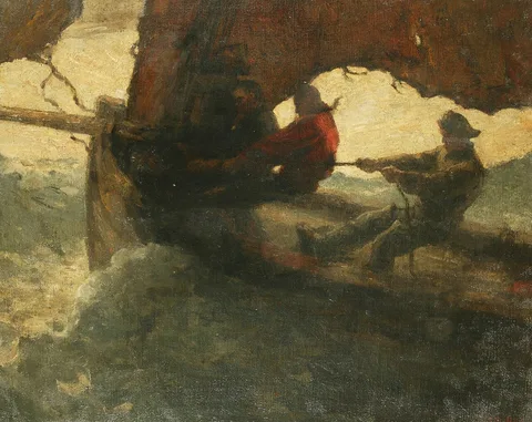 Max Bohm, Fishermen in a Stormy Sea