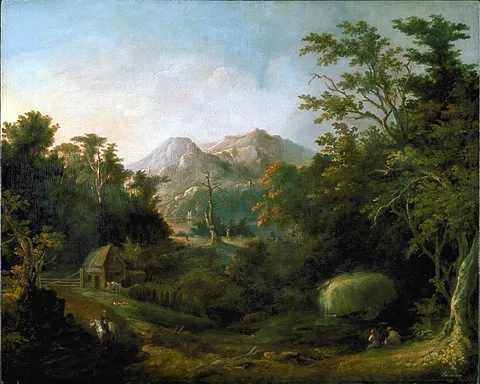 Charles Codman, Landscape with Farm and Mountains