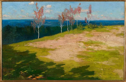Stanisław Jarocki, Landscape with birch trees