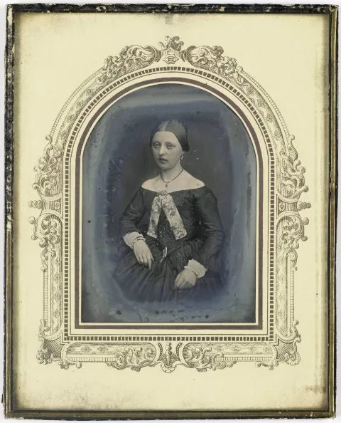 Carl Ferdinand Stelzner, Portret van een onbekende vrouw