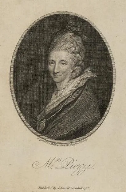 Thomas Holloway, Mrs. Piozzi