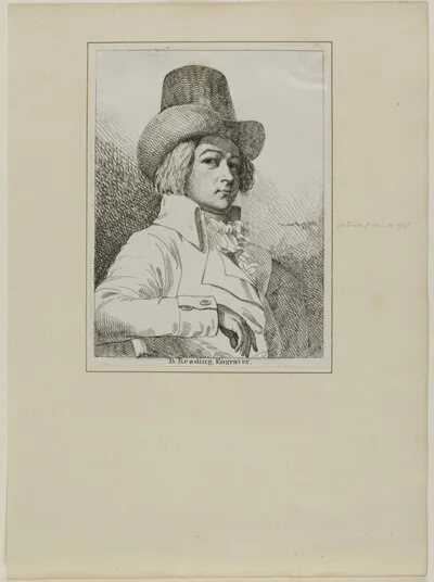 Samuel De Wilde, Portrait of B. Reading, Engraver