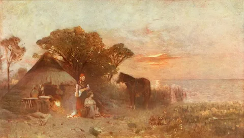Géza Mészöly, Fishermen's Hut at the Lake Balaton