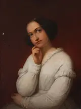 Edvard Lehmann, Portrait of a young woman in deep thoughts