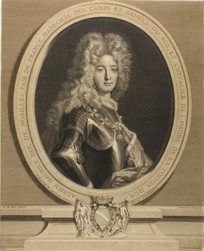 Pierre Drevet, Portrait of Adrien-Maurice, Duke of Noailles