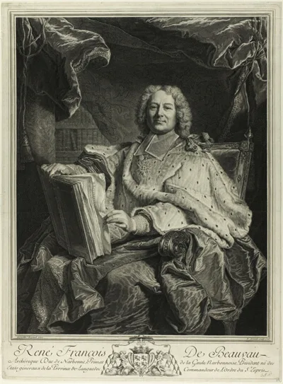 Pierre Drevet, Portrait of René François de Beauveau du Rivau