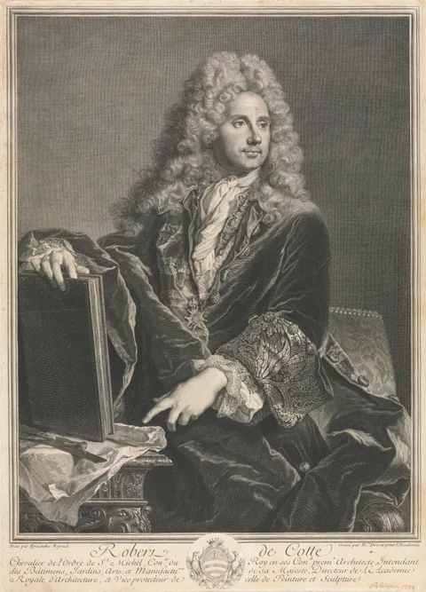 Pierre Drevet, Portrait of Robert de Cotte