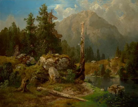 Alois Bubák, Lake in the Mountains