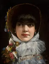 Wacław Koniuszko, A young woman with bangs.