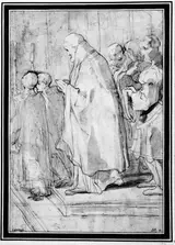 Ferraù Fenzoni, Coped Priest Assisted by Two Choirboys
