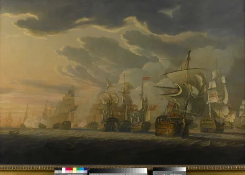 Robert Cleveley, The Battle of Cape St Vincent, 14 February 1797