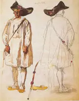 François Hippolyte Lalaisse, Salt Pan Worker in Road Costume