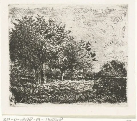 Adrianus van Everdingen, Landschap met wilgen