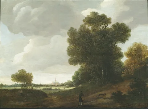 Jan Wils, Landscape with Haarlem in the background
