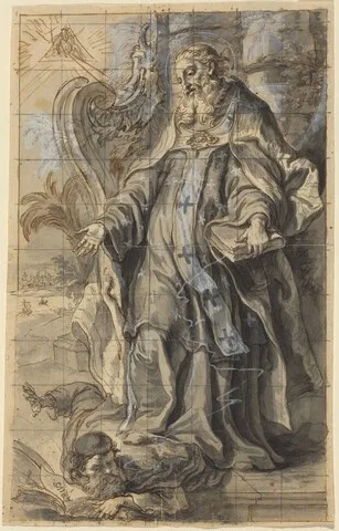Gottfried Bernhard Göz, Saint Ambrose Suppressing Heresy