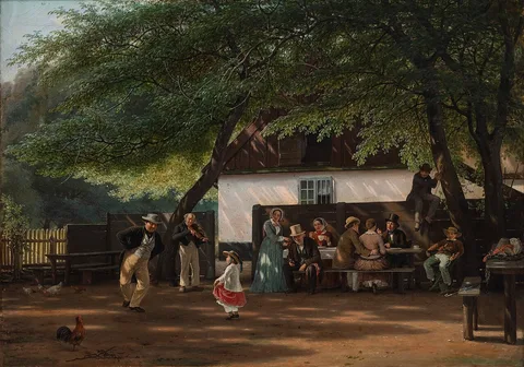 David Monies, A Coffee Party at a Gamekeeper's House
