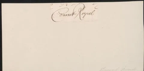 Coenraet Roepel, Handtekening van Coenraet Roepel
