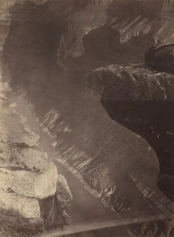 William Bell, Looking South into the Grand Cañon, Colorado River, Sheavwitz Crossing