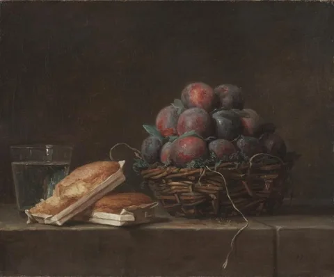 Anne Vallayer-Coster, Basket of Plums