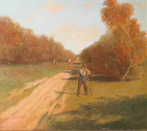 Holger H. Jerichau, A road in summer.