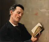 Arvid Liljelund, Man Singing Hymn ,I want to write a hymns