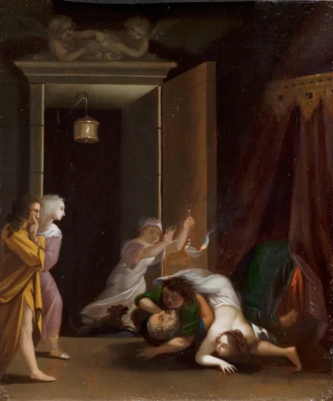 Toussaint Gelton, Paris and Helena Surprised by Menelaus