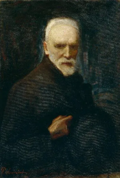 Ponziano Loverini, Self portrait, aged 80