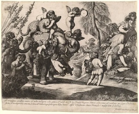 Pierre Brébiette, Bacchus with Diana and Minerva