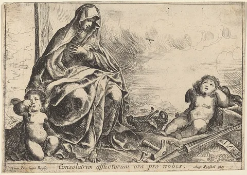 Pierre Brébiette, Virgin Bowing to Instruments of the Passion