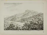 Constant Bourgeois, View Taken in the Region of Subiaco, from Views of Italy